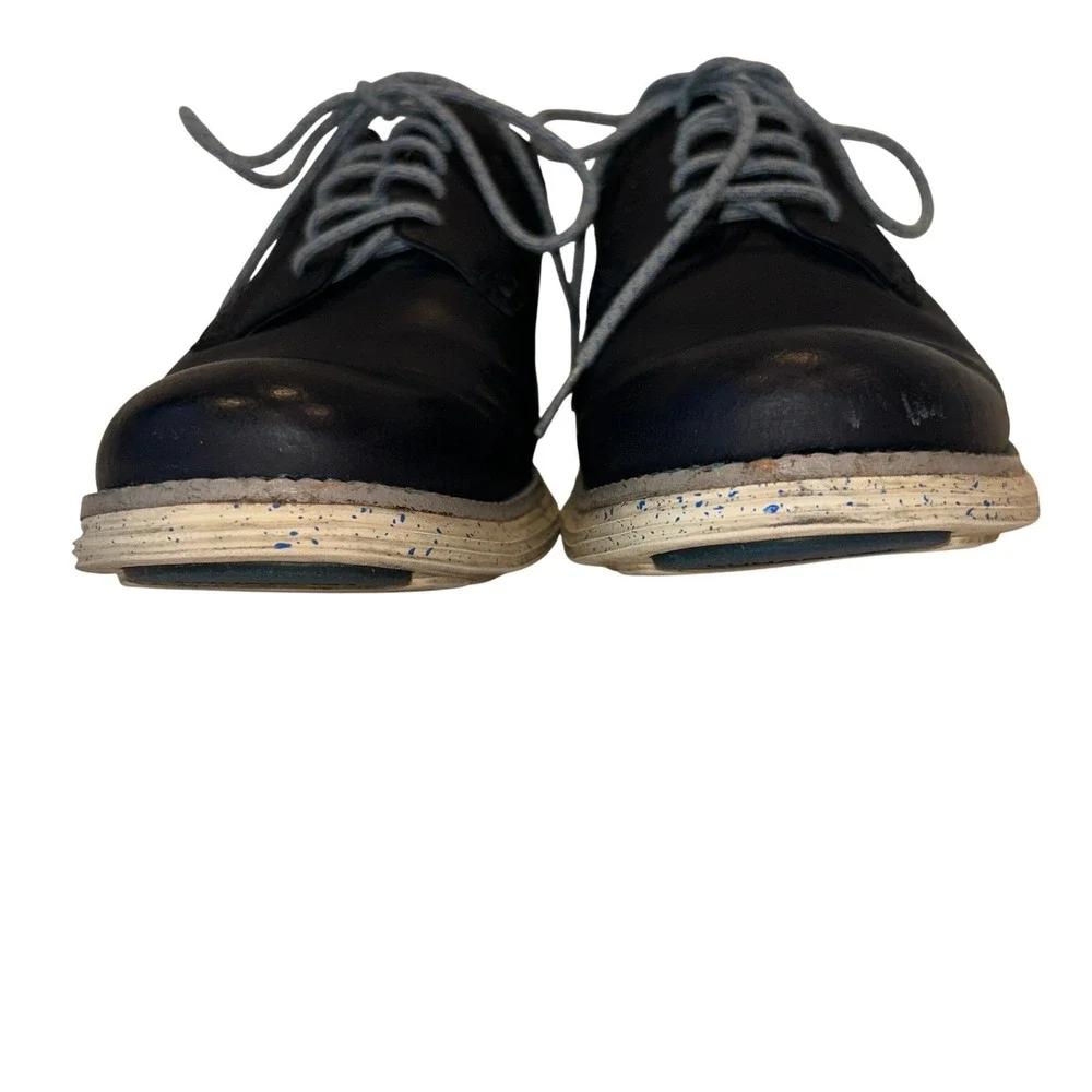 Cole Haan Lunargrand Oxford 8.5 Mens Navy Blue Leather Wingtip Speckled C12091